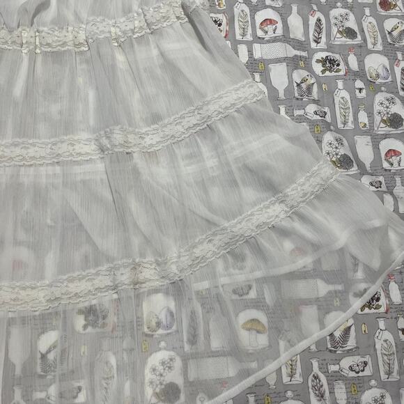 Y2k sheer tiered mini babydoll - Picture 4 of 8